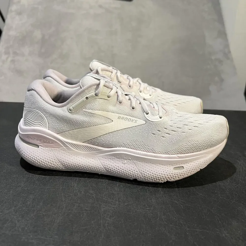 Brooks Ghost Max Running Shoes Womens 10 White DNA Loft Road Cushioned Sneakers